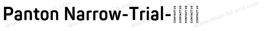 Panton Narrow-Trial字体转换